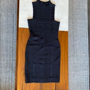 Black Herve Leger Mini/Midi Dress (Medium)